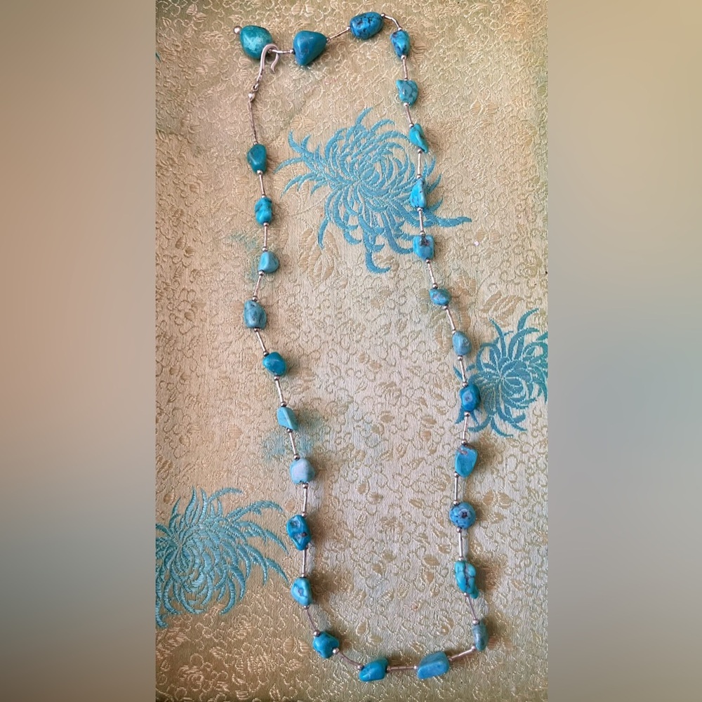 Vintage Turquoise Gemstone Necklace